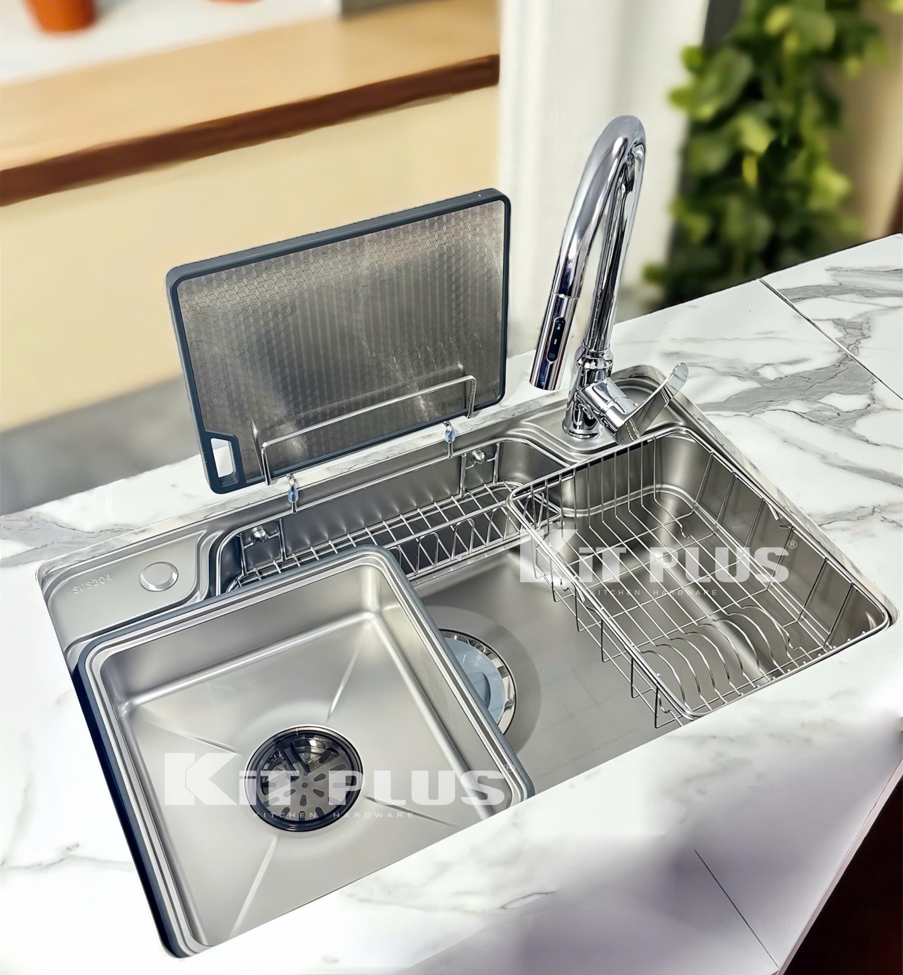 Chậu Rửa Bát 1 Hố Kiểu Nhật KITPLUS:DCR7848