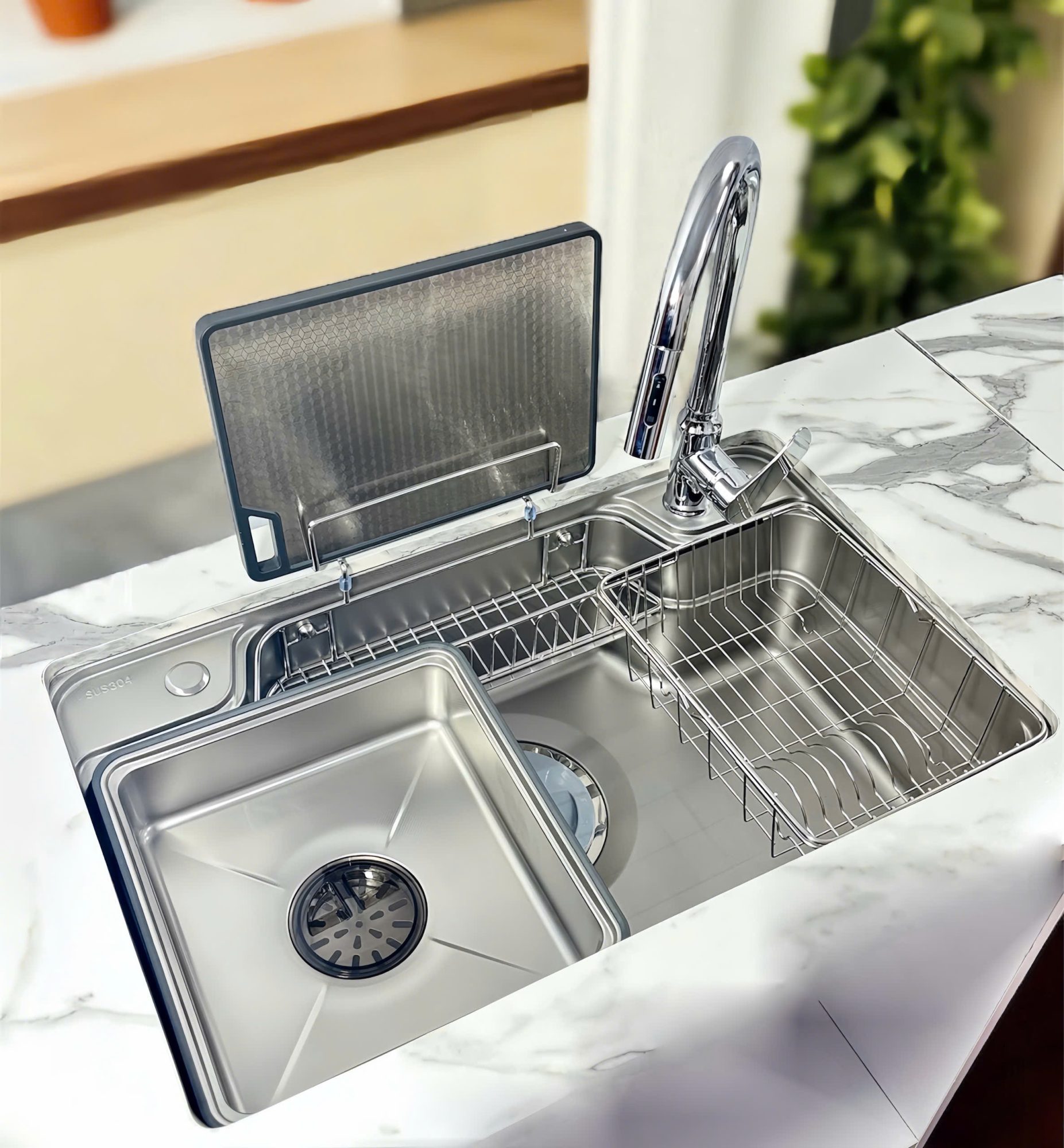 Alternative view of Chậu Rửa Bát 1 Hố Kiểu Nhật KITPLUS:DCR7848