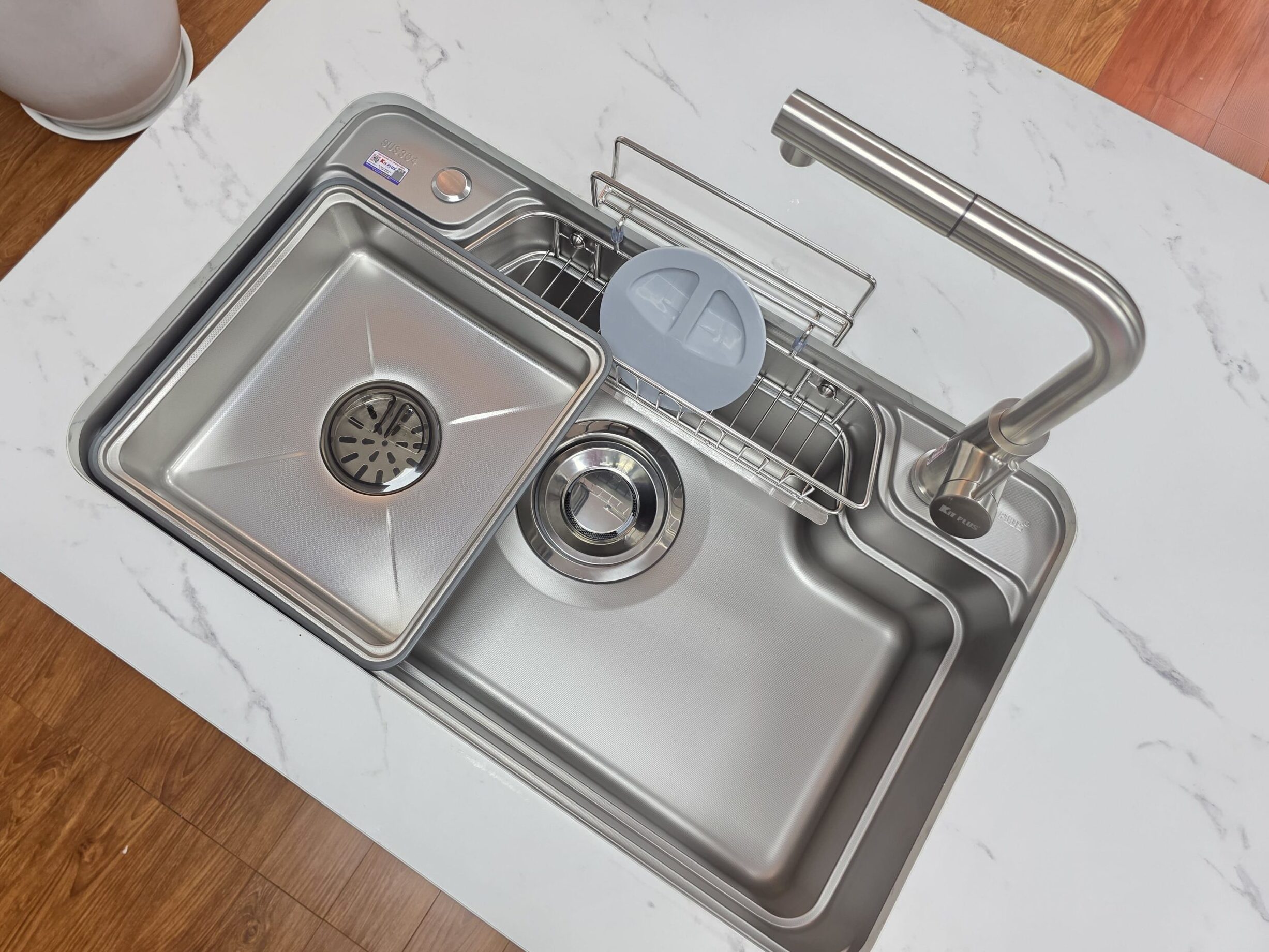 20251001_152330 (1) Chậu Rửa Bát 1 Hố Kiểu Nhật Kitplus DCR7848 - Ảnh 1