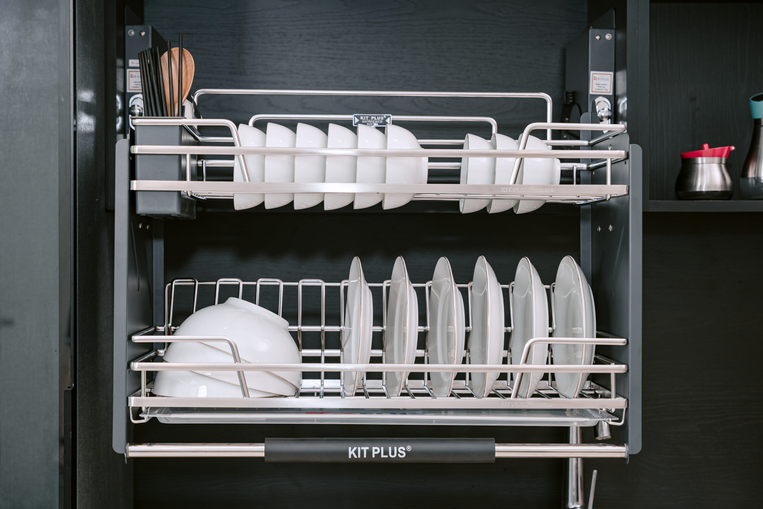 KIT-26 Kệ Bát Nâng Hạ Oval DPOS80 - Ảnh 1