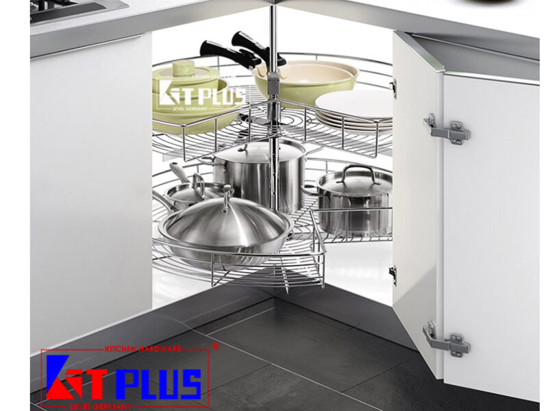 Mâm Xoay Nan Inox Mở 1/2 - 180ᴼ  DK180 VIP