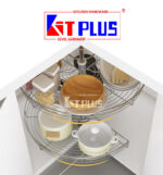 Mâm Xoay Nan Inox Mở 1/2 - 180ᴼ  DK180 VIP - Ảnh 4