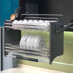Kệ Bát Đĩa Nâng Hạ Inox 304
