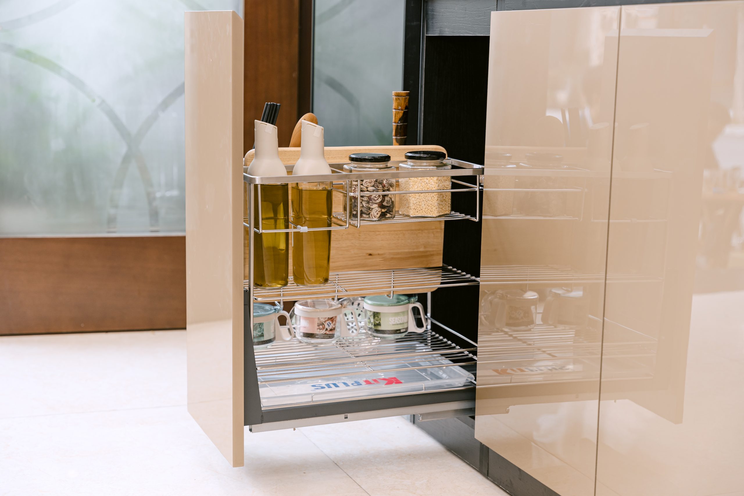 KIT-124 Kệ Dao Thớt Nan Dẹt Inox 304 - Ảnh 1