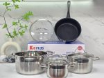 Bộ nồi - chảo 4 món INOX304 - Ảnh 4