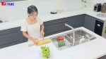 Chậu rửa bát 1 hố kiểu Nhật (Bát rác lệch) Luxury KJS8048LX - Ảnh 8
