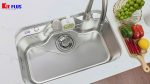 Chậu rửa bát 1 hố kiểu Nhật Luxury KJS8050LX - Ảnh 4