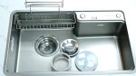 Chậu rửa bát 1 hố kiểu Nhật (Bát rác lệch) Luxury KJS8048LX - Ảnh 3
